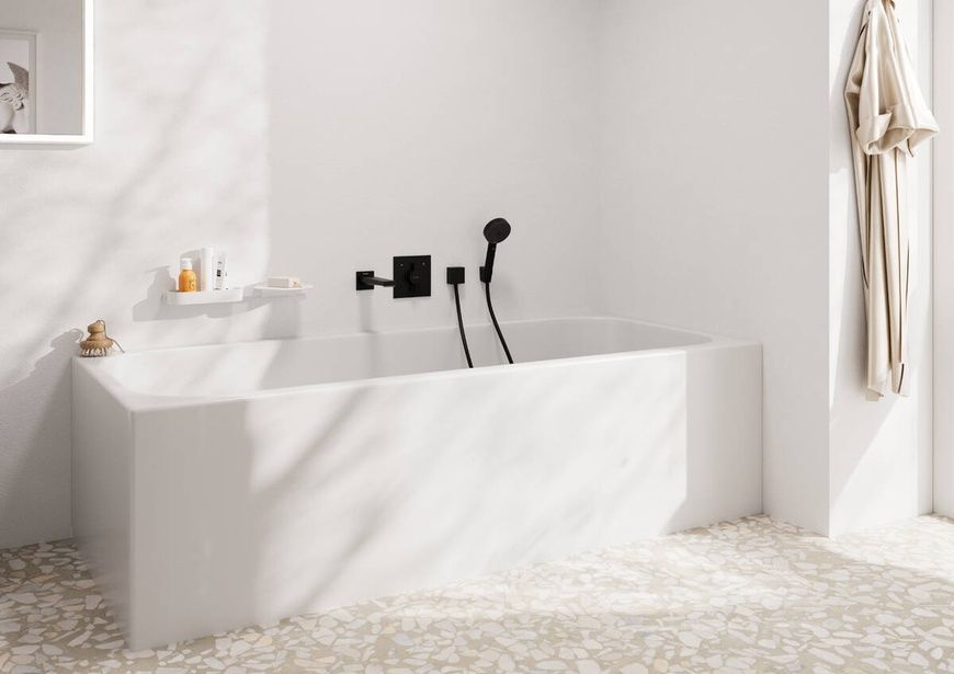 Излив для ванны Hansgrohe Tecturis E 73410140, бронза сатин 93139 фото | La Dushe | Салон мебели и сантехники Ля Душе | Портал для профессионалов | Дизайн интерьеров | Персональный сервис | Профессиональная консульция |  Дизайн проект | Импорт из Еверопы