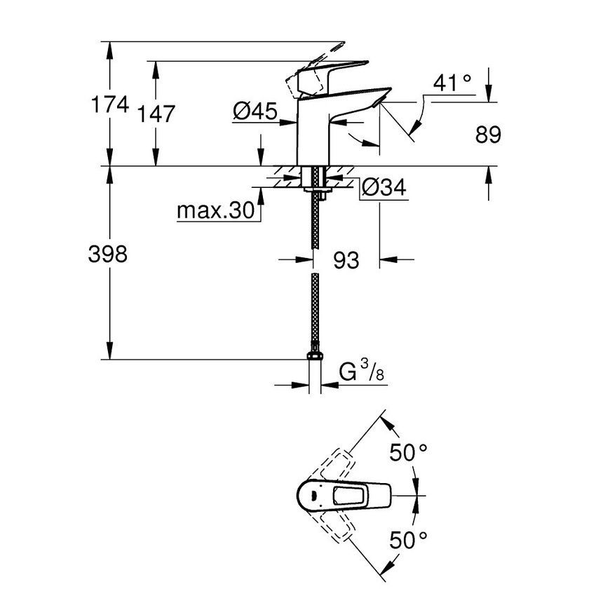 Смеситель для умывальника Grohe Bauloop 23337001 88496 фото | La Dushe | Салон мебели и сантехники Ля Душе | Портал для профессионалов | Дизайн интерьеров | Персональный сервис | Профессиональная консульция |  Дизайн проект | Импорт из Еверопы
