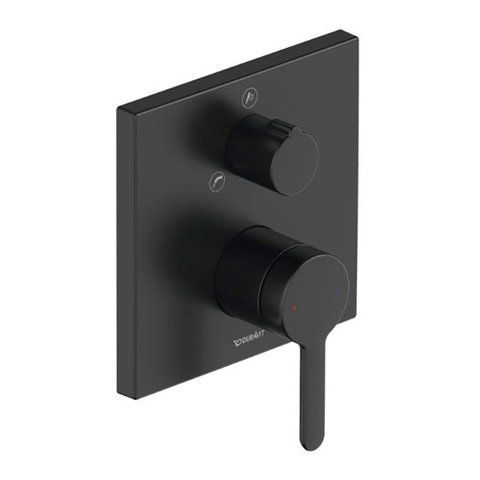 Змішувач для ванної прихованого монтажу Duravit C.1 C15210011046, чорний матовий 800006137 фото | La Dushe | Салон меблів і сантехнікаи Ля Душе | Портал для професіоналів | Дизайн інтер'єрів | Персональний сервіс| Професійна консульація | Дизайн проект | Імпорт з Єверопи