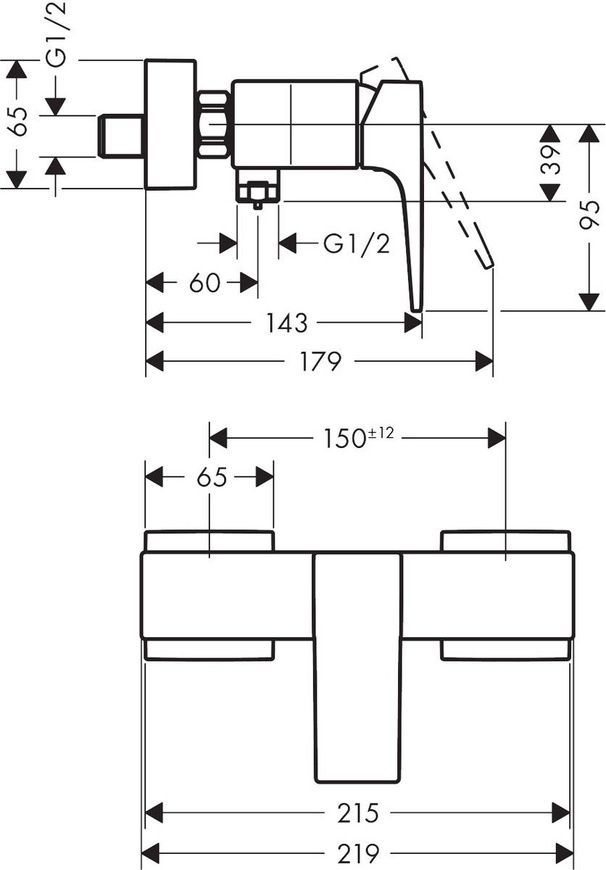 Змішувач для душу Hansgrohe Metropol 32560000 59230 фото | La Dushe | Салон меблів і сантехнікаи Ля Душе | Портал для професіоналів | Дизайн інтер'єрів | Персональний сервіс| Професійна консульація | Дизайн проект | Імпорт з Єверопи