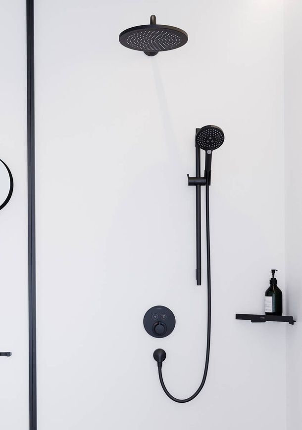 Угловая корзинка Hansgrohe Addstoris 41741340, черный матовый хром 86305 фото | La Dushe | Салон мебели и сантехники Ля Душе | Портал для профессионалов | Дизайн интерьеров | Персональный сервис | Профессиональная консульция |  Дизайн проект | Импорт из Еверопы