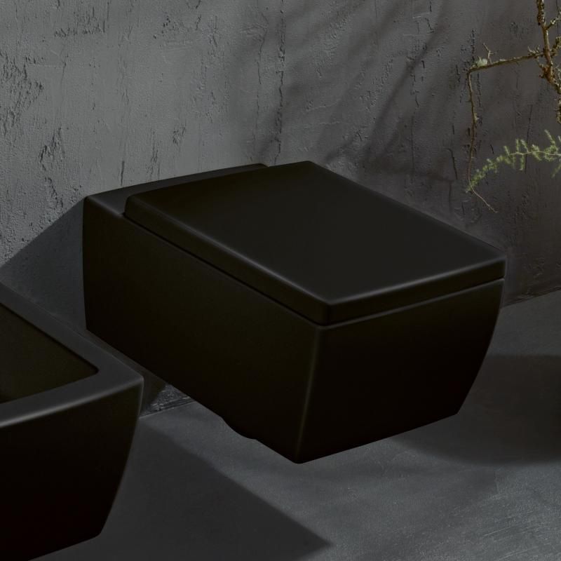 Унітаз підвісний Villeroy & Boch Memento 2.0 4633R0S5, Ceramic Plus, чорний 73047 фото | La Dushe | Салон меблів і сантехнікаи Ля Душе | Портал для професіоналів | Дизайн інтер'єрів | Персональний сервіс| Професійна консульація | Дизайн проект | Імпорт з Єверопи