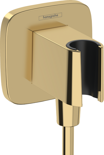 Шланговое подсоединение Hansgrohe Fixfit Q 26887990, золото глянец 95954 фото | La Dushe | Салон мебели и сантехники Ля Душе | Портал для профессионалов | Дизайн интерьеров | Персональный сервис | Профессиональная консульция |  Дизайн проект | Импорт из Еверопы