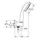 Гарнітур душовий Grohe Tempesta New 26406001 66608 фото 3 | La Dushe | Салон меблів і сантехнікаи Ля Душе | Портал для професіоналів | Дизайн інтер'єрів | Персональний сервіс| Професійна консульація | Дизайн проект | Імпорт з Єверопи
