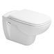 Унітаз підвісний із кришкою Duravit D-Code 45700900A1, Rimless 565x400х450 мм 76058 фото 1 | La Dushe | Салон меблів і сантехнікаи Ля Душе | Портал для професіоналів | Дизайн інтер'єрів | Персональний сервіс| Професійна консульація | Дизайн проект | Імпорт з Єверопи
