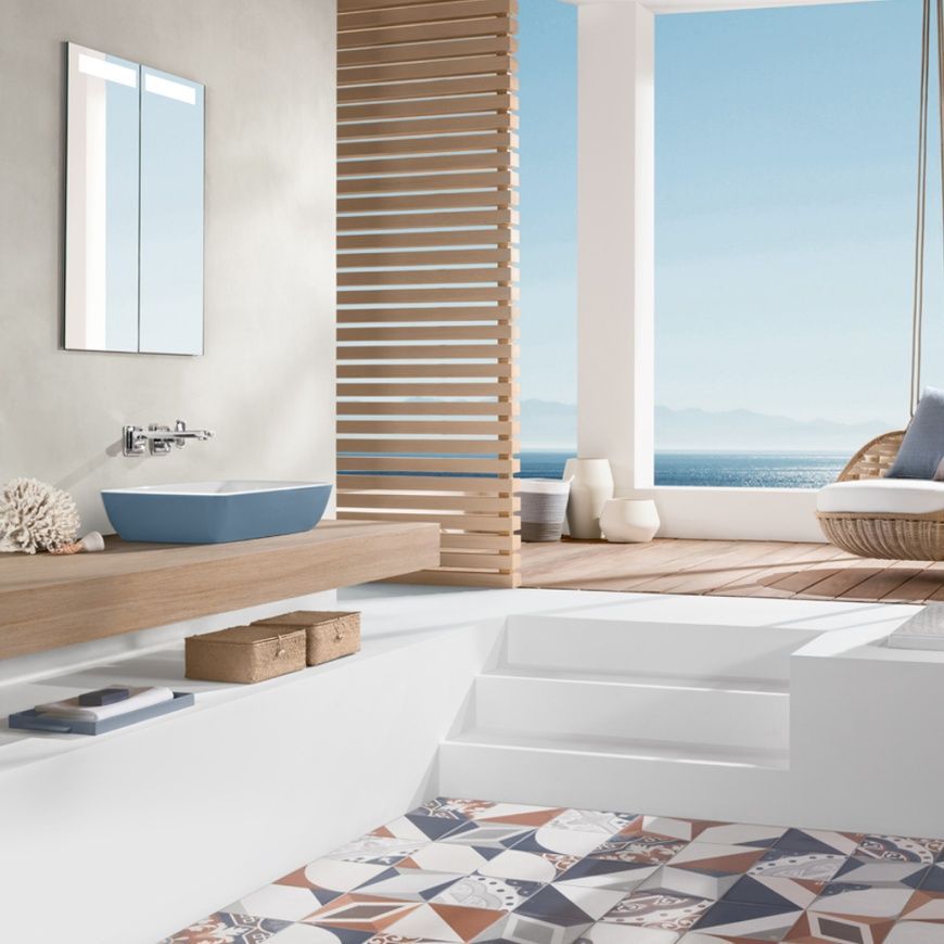 Умивальник на стільницю Villeroy & Boch Artis 417258BCT8, 58x38, синій 73049 фото | La Dushe | Салон меблів і сантехнікаи Ля Душе | Портал для професіоналів | Дизайн інтер'єрів | Персональний сервіс| Професійна консульація | Дизайн проект | Імпорт з Єверопи
