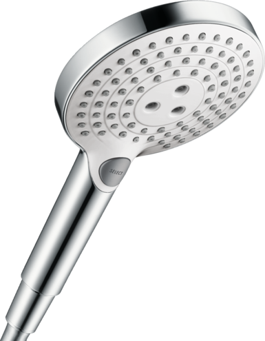 Ручной душ Hansgrohe Raindance Select 26531400, хром с белым 46083 фото | La Dushe | Салон мебели и сантехники Ля Душе | Портал для профессионалов | Дизайн интерьеров | Персональный сервис | Профессиональная консульция |  Дизайн проект | Импорт из Еверопы