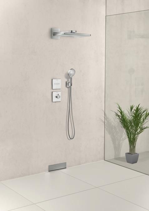 Термостат для душа стеклянный Hansgrohe Showerselect 15734400, белый 51258 фото | La Dushe | Салон мебели и сантехники Ля Душе | Портал для профессионалов | Дизайн интерьеров | Персональный сервис | Профессиональная консульция |  Дизайн проект | Импорт из Еверопы