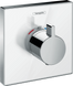 Термостат для душа стеклянный Hansgrohe Showerselect 15734400, белый 51258 фото 1 | La Dushe | Салон мебели и сантехники Ля Душе | Портал для профессионалов | Дизайн интерьеров | Персональный сервис | Профессиональная консульция |  Дизайн проект | Импорт из Еверопы