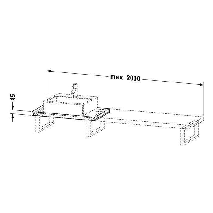 Столешница Duravit L-Cube LC100C07171, 900x480х45 мм, древесина 800006191 фото | La Dushe | Салон мебели и сантехники Ля Душе | Портал для профессионалов | Дизайн интерьеров | Персональный сервис | Профессиональная консульция |  Дизайн проект | Импорт из Еверопы