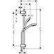 Гарнітур душовий Hansgrohe Myselect 26710400, хром з білим 51824 фото 2 | La Dushe | Салон меблів і сантехнікаи Ля Душе | Портал для професіоналів | Дизайн інтер'єрів | Персональний сервіс| Професійна консульація | Дизайн проект | Імпорт з Єверопи