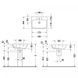 Умывальник подвесной Duravit Me By Starck 2335600000, 60х46 800006013 фото 2 | La Dushe | Салон мебели и сантехники Ля Душе | Портал для профессионалов | Дизайн интерьеров | Персональный сервис | Профессиональная консульция |  Дизайн проект | Импорт из Еверопы