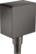 Шланговое подсоединение с обратным клапаном Hansgrohe Fixfit 26455340, черный матовый хром 78573 фото 1 | La Dushe | Салон мебели и сантехники Ля Душе | Портал для профессионалов | Дизайн интерьеров | Персональный сервис | Профессиональная консульция |  Дизайн проект | Импорт из Еверопы