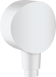 Шланговое подсоединение с клапаном обратного потока Hansgrohe Fixfit 26453700, белый матовый 92031 фото 1 | La Dushe | Салон мебели и сантехники Ля Душе | Портал для профессионалов | Дизайн интерьеров | Персональный сервис | Профессиональная консульция |  Дизайн проект | Импорт из Еверопы