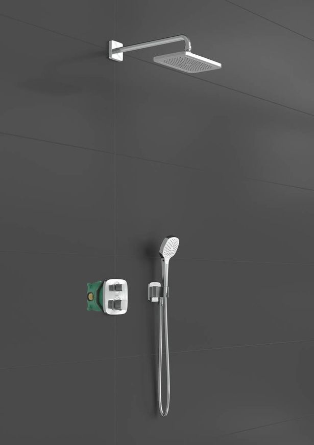 Душевая система с термостатом Hansgrohe Croma E 27953000 800003730 фото | La Dushe | Салон мебели и сантехники Ля Душе | Портал для профессионалов | Дизайн интерьеров | Персональный сервис | Профессиональная консульция |  Дизайн проект | Импорт из Еверопы