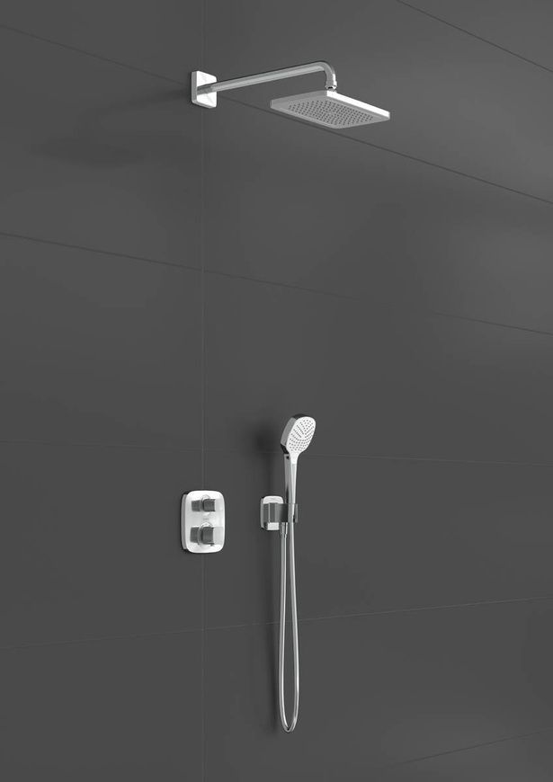 Душевая система с термостатом Hansgrohe Croma E 27953000 800003730 фото | La Dushe | Салон мебели и сантехники Ля Душе | Портал для профессионалов | Дизайн интерьеров | Персональный сервис | Профессиональная консульция |  Дизайн проект | Импорт из Еверопы