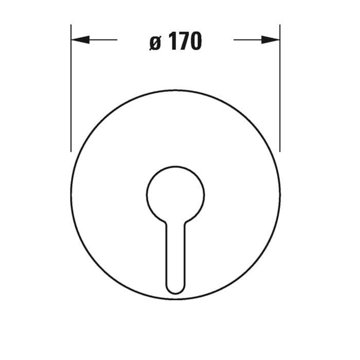 Змішувач для душу прихованого монтажу Duravit C.1 C14210010046, чорний матовий 800006140 фото | La Dushe | Салон меблів і сантехнікаи Ля Душе | Портал для професіоналів | Дизайн інтер'єрів | Персональний сервіс| Професійна консульація | Дизайн проект | Імпорт з Єверопи