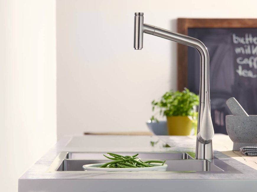 Мийка для кухні Hansgrohe S71 43310800, нержавіюча сталь 68003 фото | La Dushe | Салон меблів і сантехнікаи Ля Душе | Портал для професіоналів | Дизайн інтер'єрів | Персональний сервіс| Професійна консульація | Дизайн проект | Імпорт з Єверопи
