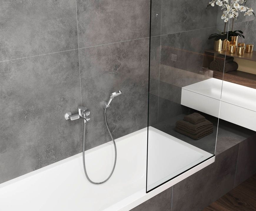 Смеситель для ванны Hansgrohe Vernis Blend 71440670, черный 81616 фото | La Dushe | Салон мебели и сантехники Ля Душе | Портал для профессионалов | Дизайн интерьеров | Персональный сервис | Профессиональная консульция |  Дизайн проект | Импорт из Еверопы