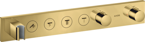 Модуль термостата Axor Shower Solutions 18357990, Select 600/90, для 4 потребителей, скрытого монтажа, золото 800005535 фото | La Dushe | Салон мебели и сантехники Ля Душе | Портал для профессионалов | Дизайн интерьеров | Персональный сервис | Профессиональная консульция |  Дизайн проект | Импорт из Еверопы