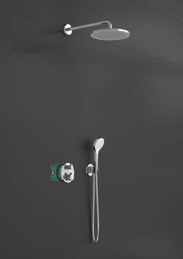 Душевая система с термостатом Hansgrohe Croma 27954000 800003731 фото | La Dushe | Салон мебели и сантехники Ля Душе | Портал для профессионалов | Дизайн интерьеров | Персональный сервис | Профессиональная консульция |  Дизайн проект | Импорт из Еверопы