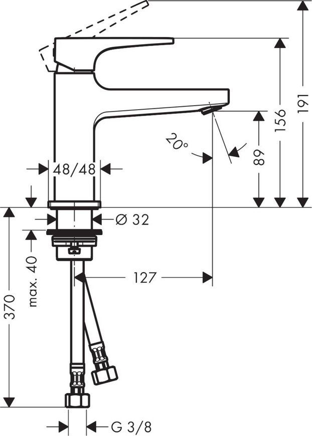 Смеситель для умывальника с донным клапаном Hansgrohe Metropol 32500700, белый матовый 72460 фото | La Dushe | Салон мебели и сантехники Ля Душе | Портал для профессионалов | Дизайн интерьеров | Персональный сервис | Профессиональная консульция |  Дизайн проект | Импорт из Еверопы