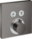 Термостат скрытого монтажа Hansgrohe Showerselect 15763340, черный матовый хром 82526 фото 1 | La Dushe | Салон мебели и сантехники Ля Душе | Портал для профессионалов | Дизайн интерьеров | Персональный сервис | Профессиональная консульция |  Дизайн проект | Импорт из Еверопы