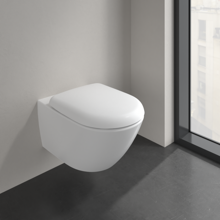 Унітаз підвісний Villeroy & Boch Antao 4674T0R1, 37x56 см, Ceramic Plus, білий глянсовий 800005739 фото | La Dushe | Салон меблів і сантехнікаи Ля Душе | Портал для професіоналів | Дизайн інтер'єрів | Персональний сервіс| Професійна консульація | Дизайн проект | Імпорт з Єверопи
