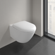 Унітаз підвісний Villeroy & Boch Antao 4674T0R1, 37x56 см, Ceramic Plus, білий глянсовий 800005739 фото 3 | La Dushe | Салон меблів і сантехнікаи Ля Душе | Портал для професіоналів | Дизайн інтер'єрів | Персональний сервіс| Професійна консульація | Дизайн проект | Імпорт з Єверопи