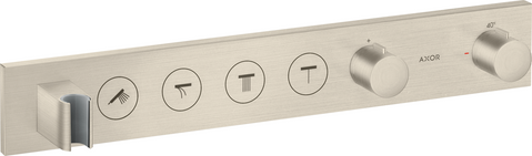 Модуль термостата Axor Shower Solutions 18357820, Select 600/90, для 4 споживачів, прихованого монтажу, нікель 800005228 фото | La Dushe | Салон меблів і сантехнікаи Ля Душе | Портал для професіоналів | Дизайн інтер'єрів | Персональний сервіс| Професійна консульація | Дизайн проект | Імпорт з Єверопи