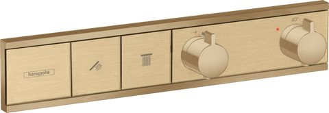 Термостат прихованого монтажу на споживача Hansgrohe Rainselect 15380140, бронза сатин 82469 фото | La Dushe | Салон меблів і сантехнікаи Ля Душе | Портал для професіоналів | Дизайн інтер'єрів | Персональний сервіс| Професійна консульація | Дизайн проект | Імпорт з Єверопи