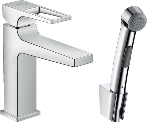 Смеситель для умывальника с гигиеническим душем Hansgrohe Metropol 74522000 62754 фото | La Dushe | Салон мебели и сантехники Ля Душе | Портал для профессионалов | Дизайн интерьеров | Персональный сервис | Профессиональная консульция |  Дизайн проект | Импорт из Еверопы