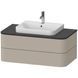 Консоль для тумбочки под умывальник Duravit Happy D.2 Plus HP031E08080, 1000х550 мм, графит 800006195 фото 2 | La Dushe | Салон мебели и сантехники Ля Душе | Портал для профессионалов | Дизайн интерьеров | Персональный сервис | Профессиональная консульция |  Дизайн проект | Импорт из Еверопы