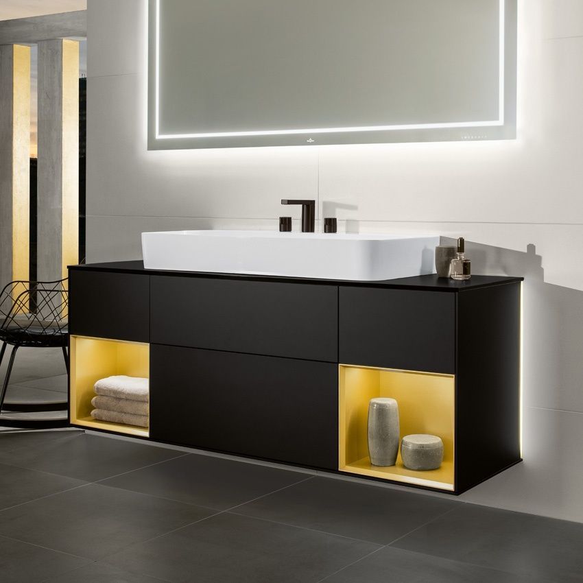 Тумба под раковину Villeroy & Boch Finion G451HFPD, черный 800005641 фото | La Dushe | Салон мебели и сантехники Ля Душе | Портал для профессионалов | Дизайн интерьеров | Персональный сервис | Профессиональная консульция |  Дизайн проект | Импорт из Еверопы