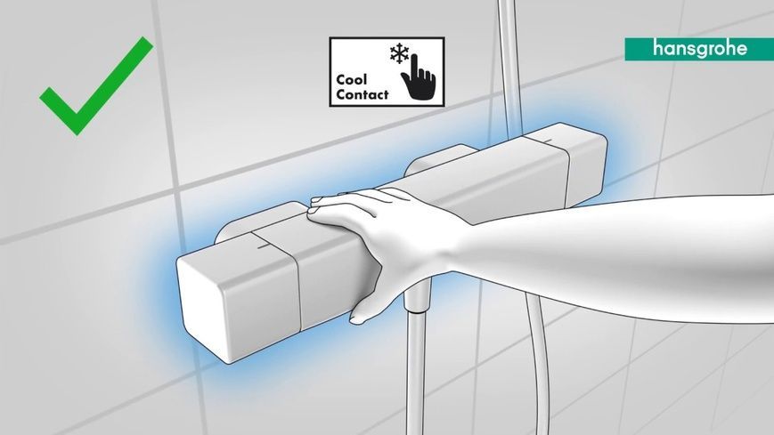 Душевая система с термостатом Hansgrohe Croma E 27687000, хром 68598 фото | La Dushe | Салон мебели и сантехники Ля Душе | Портал для профессионалов | Дизайн интерьеров | Персональный сервис | Профессиональная консульция |  Дизайн проект | Импорт из Еверопы