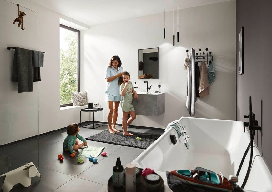 Двойной держатель для банных полотенец Hansgrohe Addstoris 41743990, золото глянец 800004323 фото | La Dushe | Салон мебели и сантехники Ля Душе | Портал для профессионалов | Дизайн интерьеров | Персональный сервис | Профессиональная консульция |  Дизайн проект | Импорт из Еверопы