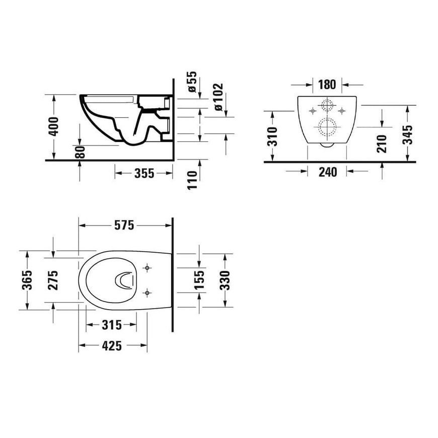 Унитаз подвесной Duravit Architec 2572090000 68530 фото | La Dushe | Салон мебели и сантехники Ля Душе | Портал для профессионалов | Дизайн интерьеров | Персональный сервис | Профессиональная консульция |  Дизайн проект | Импорт из Еверопы