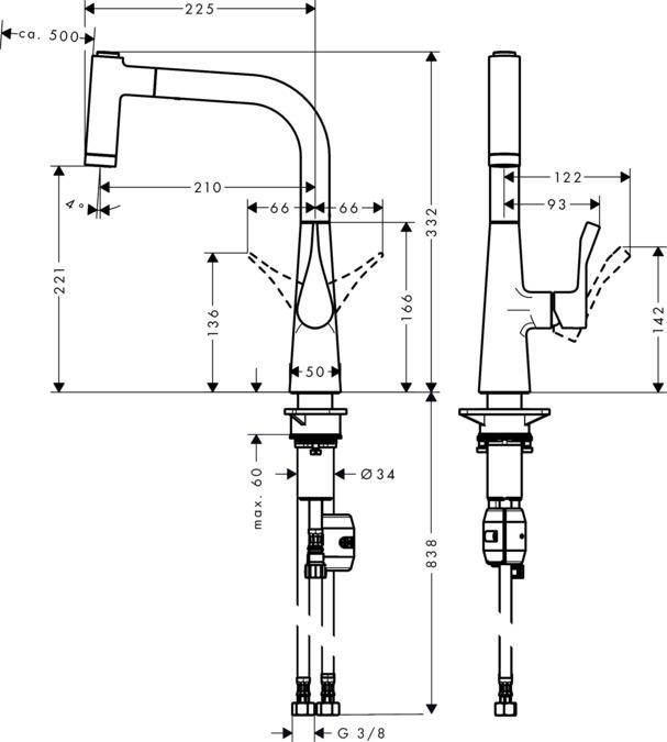 Змішувач для кухонної мийки Hansgrohe Metris 14834000 57647 фото | La Dushe | Салон меблів і сантехнікаи Ля Душе | Портал для професіоналів | Дизайн інтер'єрів | Персональний сервіс| Професійна консульація | Дизайн проект | Імпорт з Єверопи