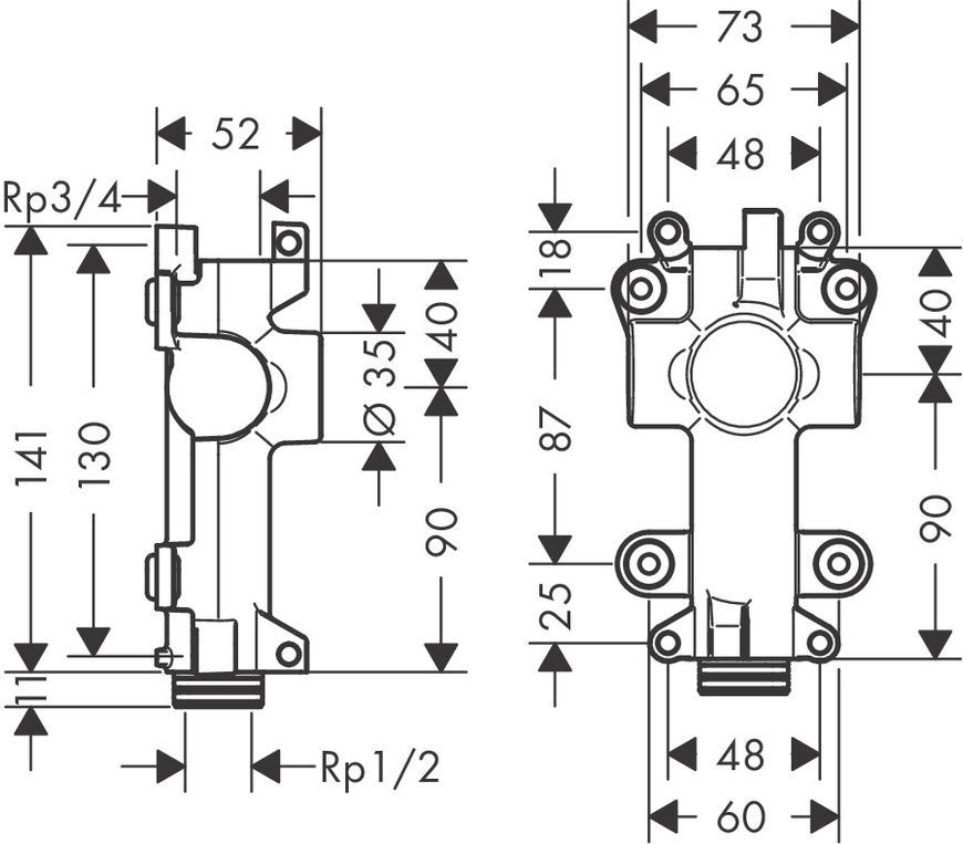 Скрытая часть полки 120/120 Axor Shower Solutions 40877180 800004658 фото | La Dushe | Салон мебели и сантехники Ля Душе | Портал для профессионалов | Дизайн интерьеров | Персональный сервис | Профессиональная консульция |  Дизайн проект | Импорт из Еверопы