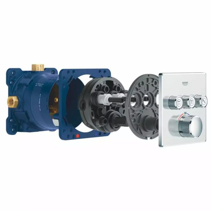 Прихована частина змішувача прихованого монтажу Grohe Smartbox 35600000 58384 фото | La Dushe | Салон меблів і сантехнікаи Ля Душе | Портал для професіоналів | Дизайн інтер'єрів | Персональний сервіс| Професійна консульація | Дизайн проект | Імпорт з Єверопи