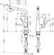 Змішувач для кухонної мийки Hansgrohe Metris 14821800, нержавіюча сталь 56709 фото 2 | La Dushe | Салон меблів і сантехнікаи Ля Душе | Портал для професіоналів | Дизайн інтер'єрів | Персональний сервіс| Професійна консульація | Дизайн проект | Імпорт з Єверопи