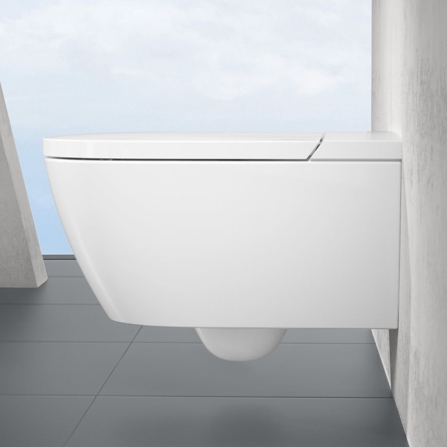 Унітаз-біде підвісний Villeroy & Boch Viclean V0E100R1, білий 68695 фото | La Dushe | Салон меблів і сантехнікаи Ля Душе | Портал для професіоналів | Дизайн інтер'єрів | Персональний сервіс| Професійна консульація | Дизайн проект | Імпорт з Єверопи