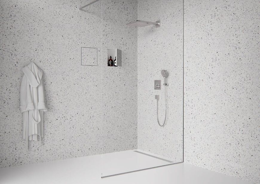 Монтажный комплект для установки Hansgrohe Raindrain Original 56199800, нержавеющая сталь 800004277 фото | La Dushe | Салон мебели и сантехники Ля Душе | Портал для профессионалов | Дизайн интерьеров | Персональный сервис | Профессиональная консульция |  Дизайн проект | Импорт из Еверопы