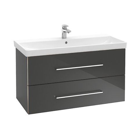Тумба під раковину Villeroy & Boch Avento A89200B3, чорний 800005596 фото | La Dushe | Салон меблів і сантехнікаи Ля Душе | Портал для професіоналів | Дизайн інтер'єрів | Персональний сервіс| Професійна консульація | Дизайн проект | Імпорт з Єверопи