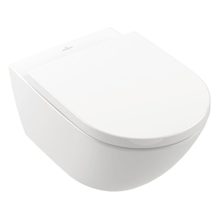 Кришка для унітазу Villeroy & Boch Subway 3.0 8M42S101, білий 85856 фото | La Dushe | Салон меблів і сантехнікаи Ля Душе | Портал для професіоналів | Дизайн інтер'єрів | Персональний сервіс| Професійна консульація | Дизайн проект | Імпорт з Єверопи