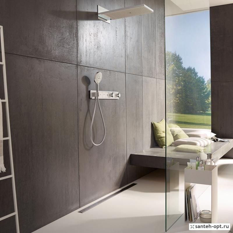 Термостат для душу Hansgrohe Rainselect 15357000 62370 фото | La Dushe | Салон меблів і сантехнікаи Ля Душе | Портал для професіоналів | Дизайн інтер'єрів | Персональний сервіс| Професійна консульація | Дизайн проект | Імпорт з Єверопи