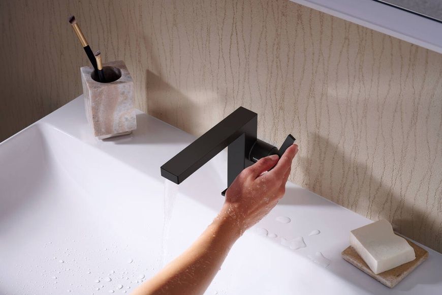 Смеситель для умывальника Hansgrohe Tecturis 73020670, черный матовый 93246 фото | La Dushe | Салон мебели и сантехники Ля Душе | Портал для профессионалов | Дизайн интерьеров | Персональный сервис | Профессиональная консульция |  Дизайн проект | Импорт из Еверопы