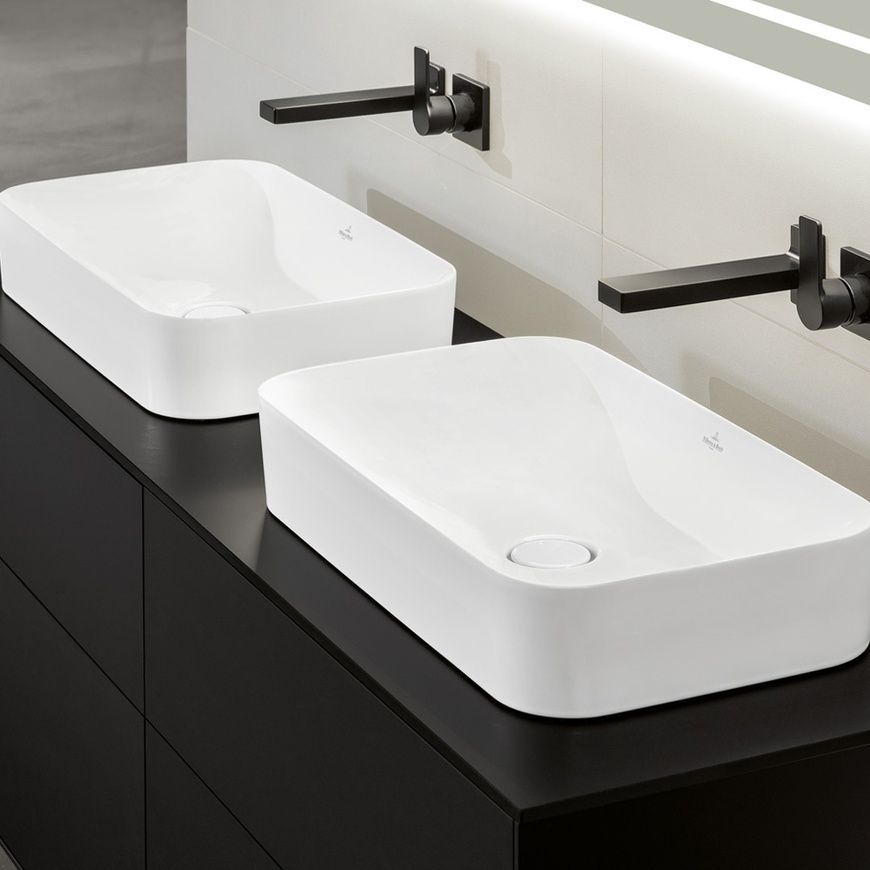 Умивальник на стільницю Villeroy & Boch Finion 414361R1, 60x35, білий 58181 фото | La Dushe | Салон меблів і сантехнікаи Ля Душе | Портал для професіоналів | Дизайн інтер'єрів | Персональний сервіс| Професійна консульація | Дизайн проект | Імпорт з Єверопи