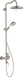 Showerpipe с термостатом и верхним душем 240 1jet Axor Montreux 16572820, никель 800005198 фото 1 | La Dushe | Салон мебели и сантехники Ля Душе | Портал для профессионалов | Дизайн интерьеров | Персональный сервис | Профессиональная консульция |  Дизайн проект | Импорт из Еверопы