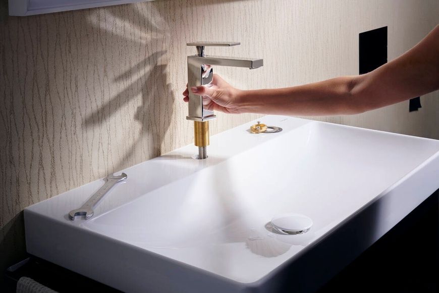 Змішувач для умивальника Hansgrohe Tecturis 73010000 93154 фото | La Dushe | Салон меблів і сантехнікаи Ля Душе | Портал для професіоналів | Дизайн інтер'єрів | Персональний сервіс| Професійна консульація | Дизайн проект | Імпорт з Єверопи